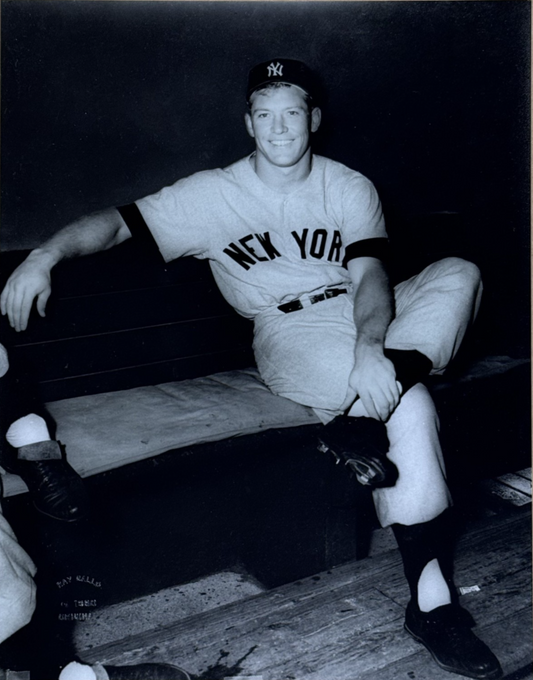 Mickey Mantle 11x14 Original Ray Gallo 1956 Photo Raised Seal NY Yankees HOF
