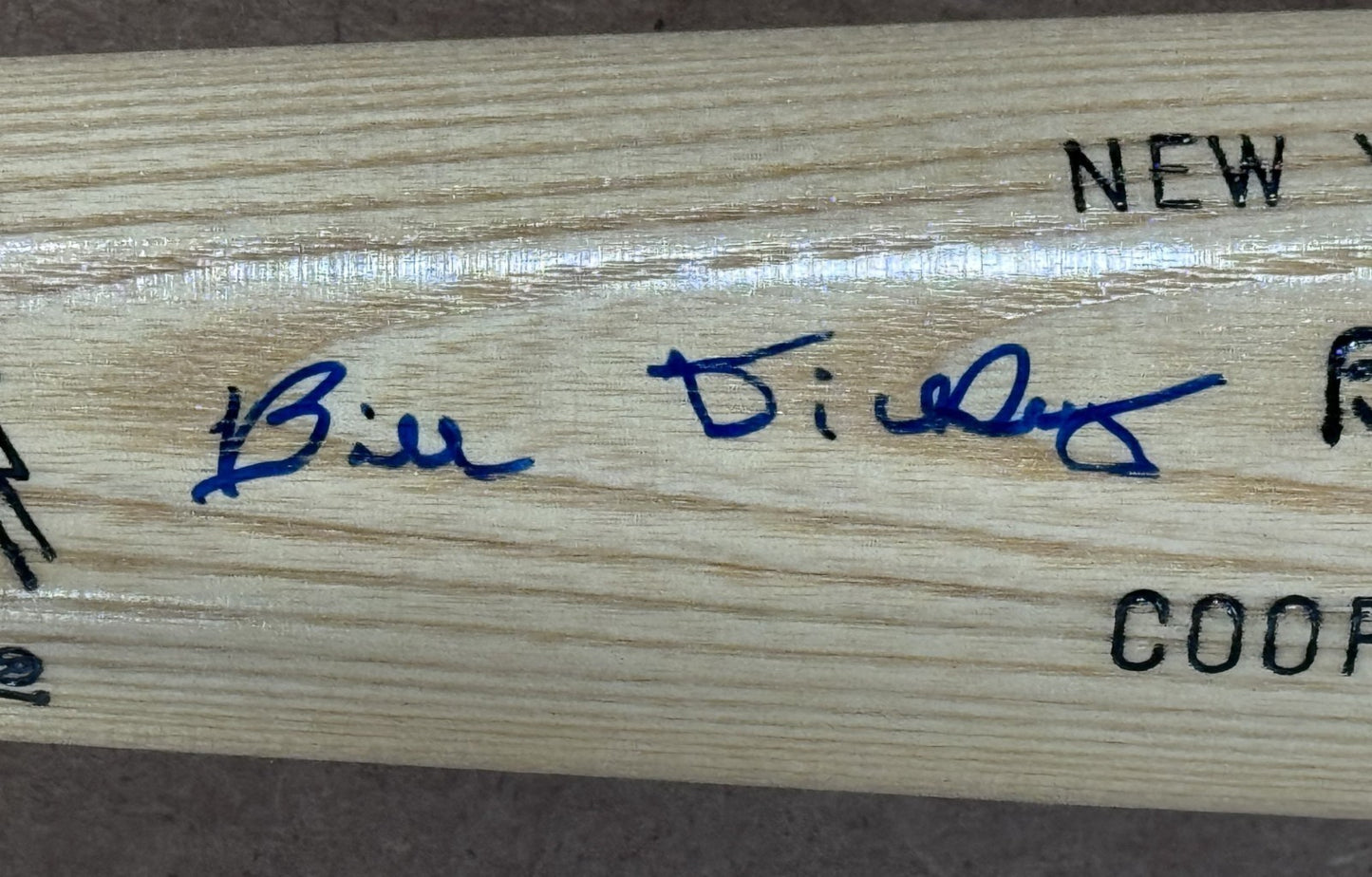 Yogi Berra Bill Dickey Signed LS Cooperstown LE Bat /100 Auto JSA LOA NY Yankees