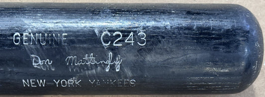Don Mattingly Signed Game Used Louisville Slugger C243 Bat Auto JSA NY Yankees