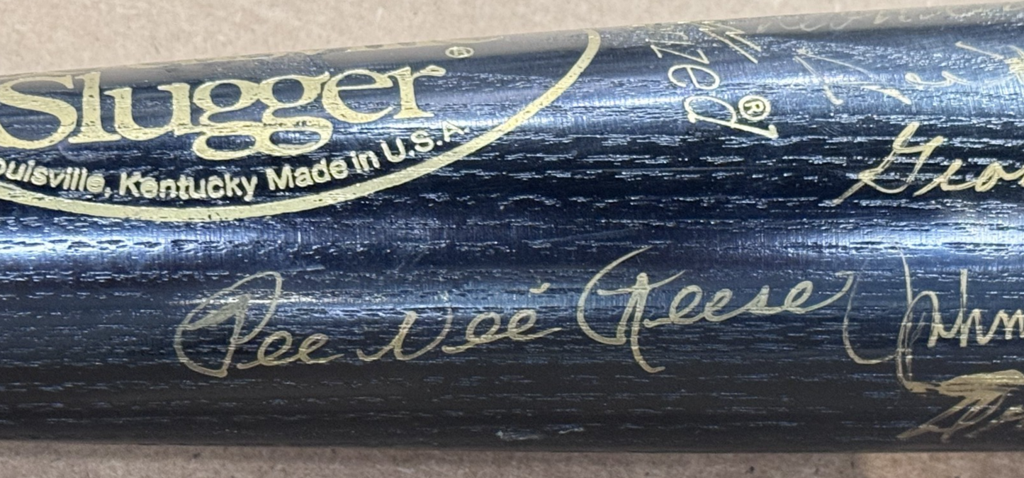 1955 Brooklyn Dodgers Team Signed LS Bat 17 Auto Koufax Reese Snider CBM COA HOF