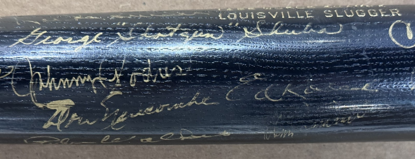 1955 Brooklyn Dodgers Team Signed LS Bat 17 Auto Koufax Reese Snider CBM COA HOF
