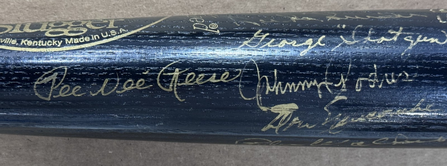 1955 Brooklyn Dodgers Team Signed LS Bat 17 Auto Koufax Reese Snider CBM COA HOF