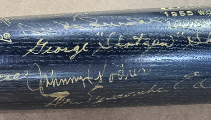 1955 Brooklyn Dodgers Team Signed LS Bat 17 Auto Koufax Reese Snider CBM COA HOF