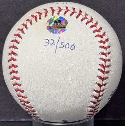 Barry Bonds Signed Batting Title Baseball LE /500 .370 Auto Bonds COA SF Giants