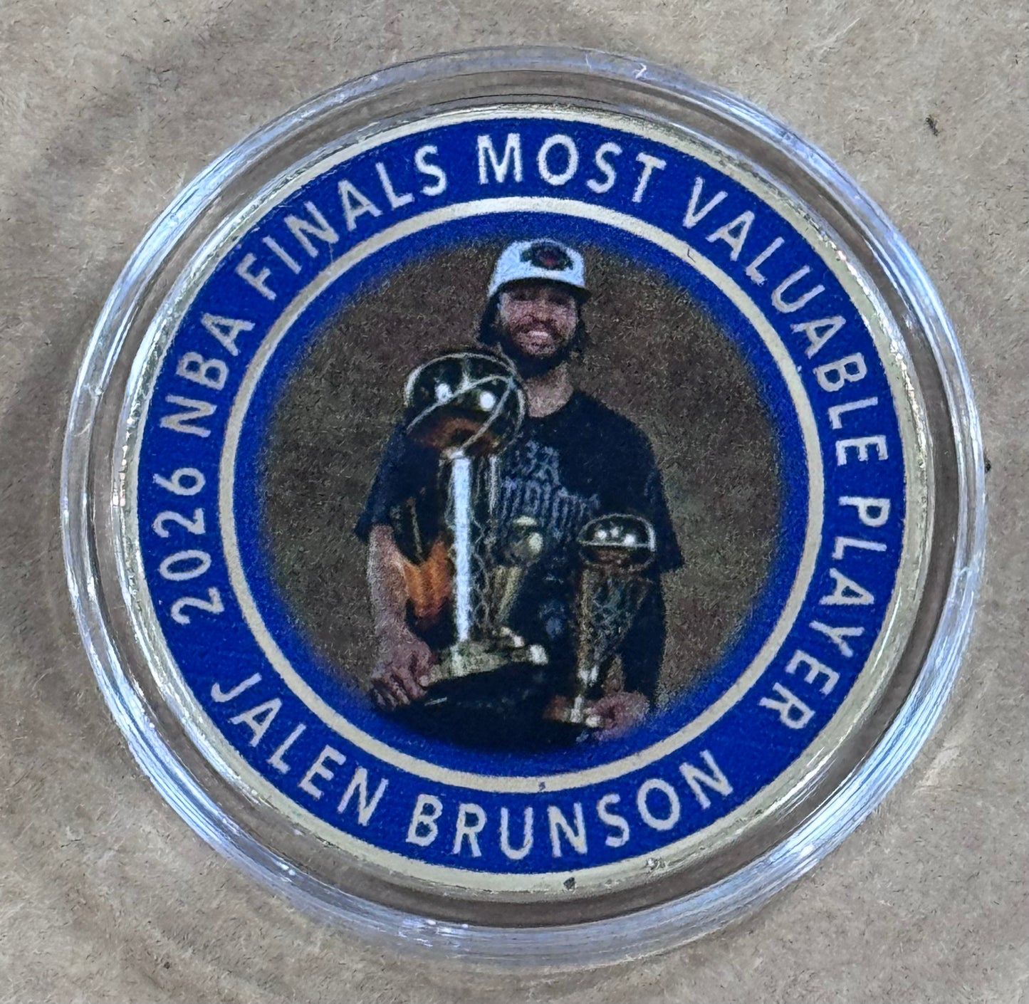 Jalen Brunson NY Knicks 2026 NBA Finals MVP Bronze Coin Highland Mint