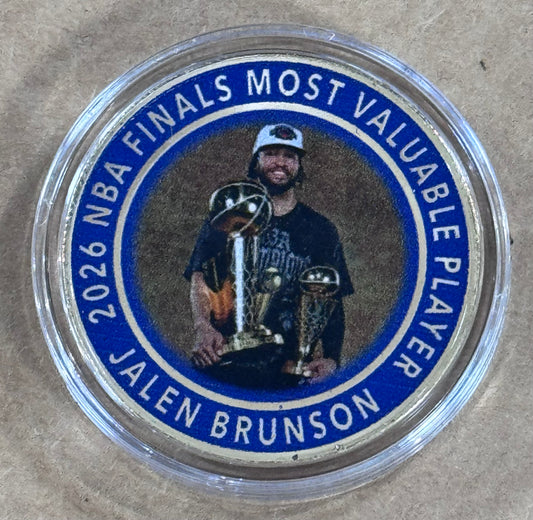 Jalen Brunson NY Knicks 2026 NBA Finals MVP Bronze Coin Highland Mint