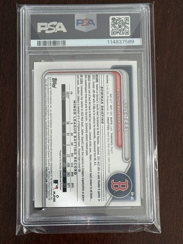 2024 Bowman 1st Kyle Teel 1/5 Paper Prospect RED RC PSA 8 White Sox Rookie Nm Mt