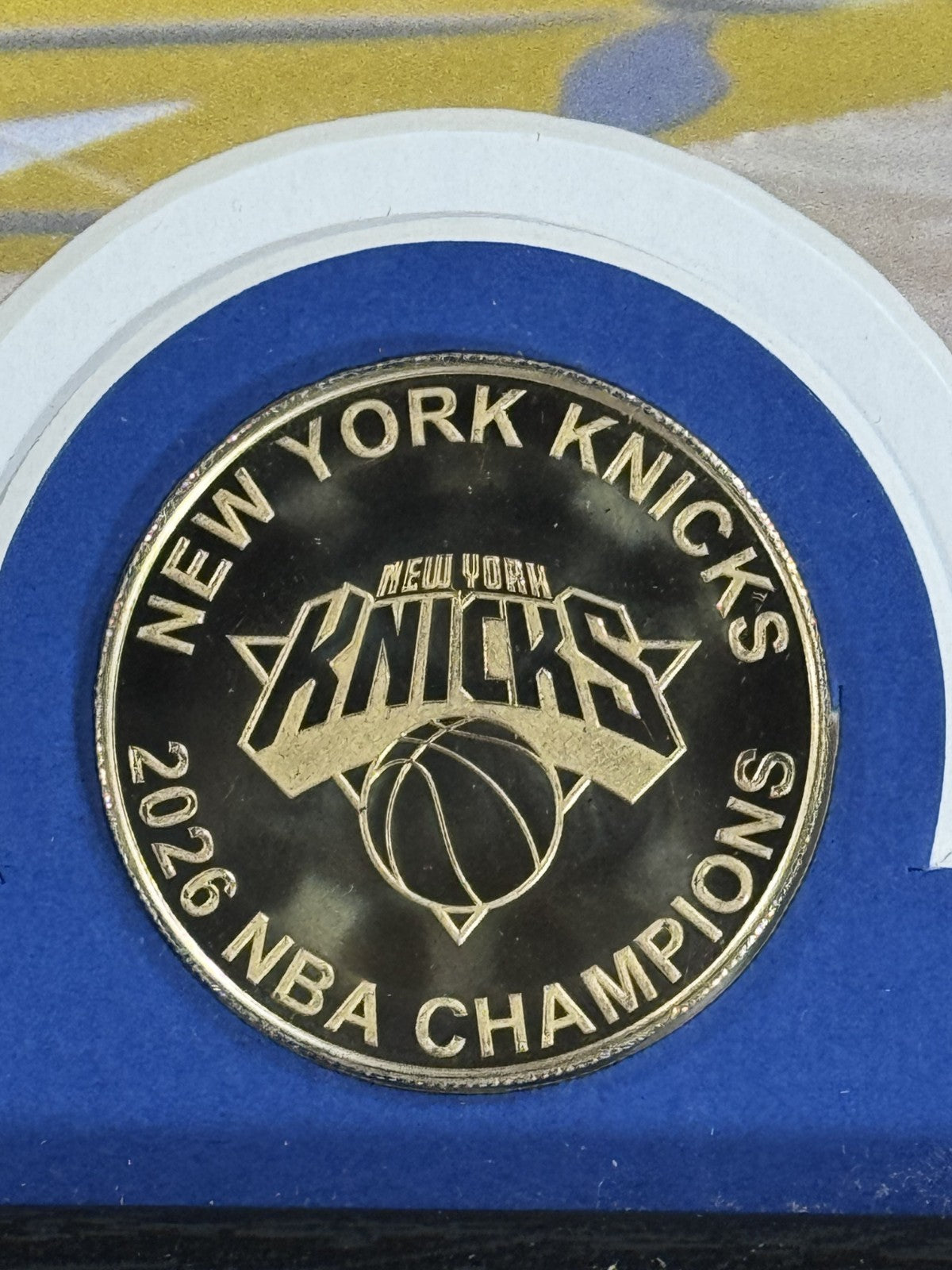 Jalen Brunson #11 NY Knicks 2026 Finals MVP Framed Photo w/ Coin Highland Mint