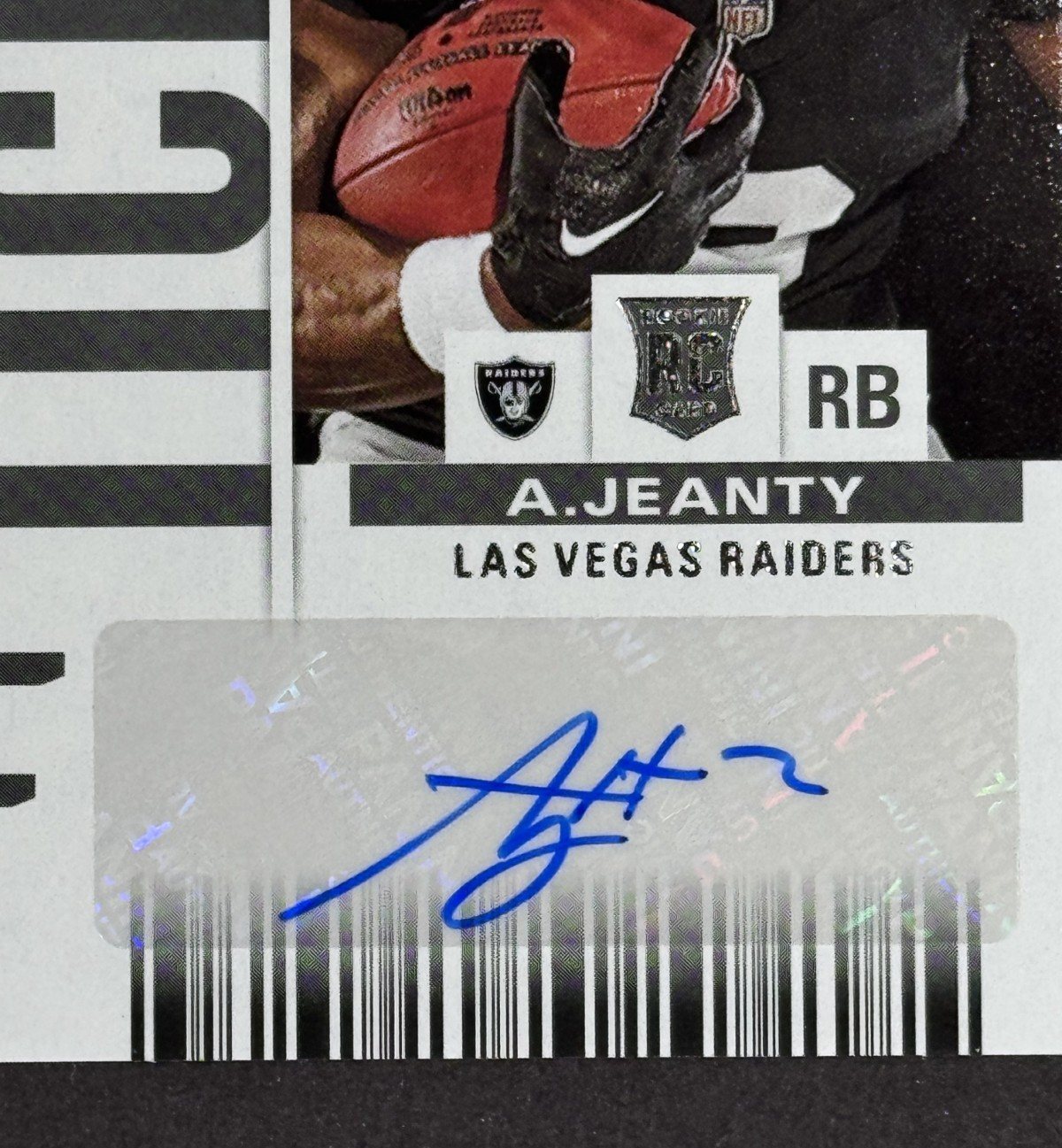 2025 NFL Panini Contenders Ashton Jeanty Rookie Ticket Auto #19 Raiders RC Mint