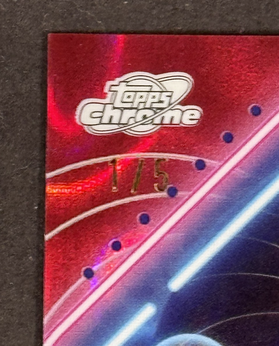 2024 Topps Chrome Cosmic NBA Kevin Durant Red Flare LE 1/5 Mint Suns Rockets