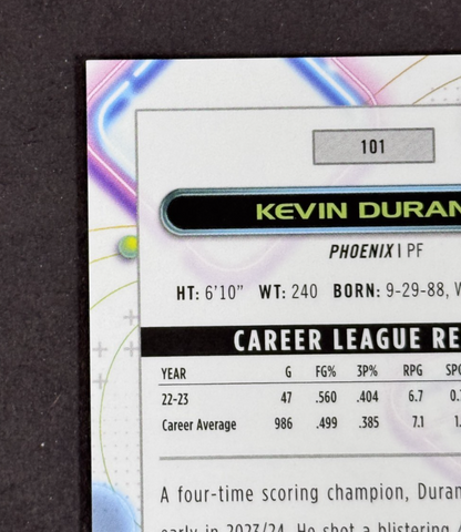 2024 Topps Chrome Cosmic NBA Kevin Durant Red Flare LE 1/5 Mint Suns Rockets