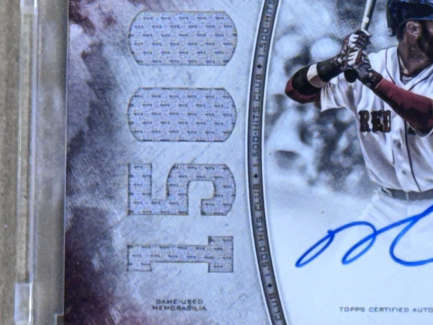 2017 Topps Luminaries Dustin Pedroia Hit Kings Patch Auto /10 Sealed Red Sox