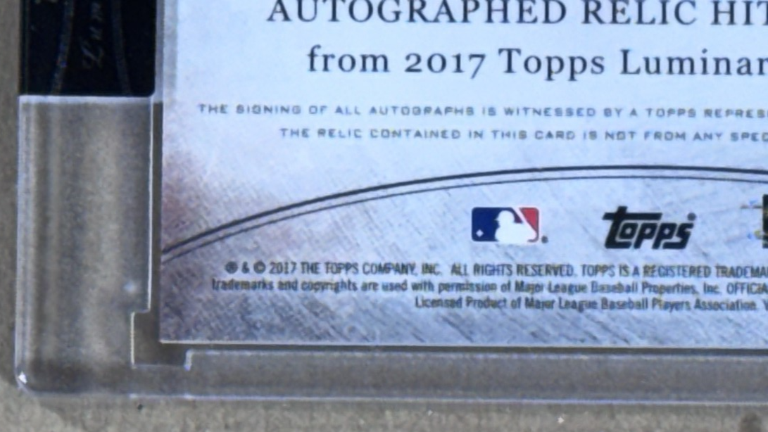 2017 Topps Luminaries Dustin Pedroia Hit Kings Patch Auto /10 Sealed Red Sox