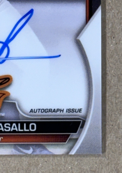 2023 Topps Bowman Chrome Prospect Samuel Basallo Auto #CPA-SB Orioles Rookie RC