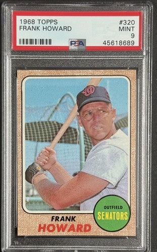 1968 Topps #320 Frank Howard Senators PSA 8 - NM/MT