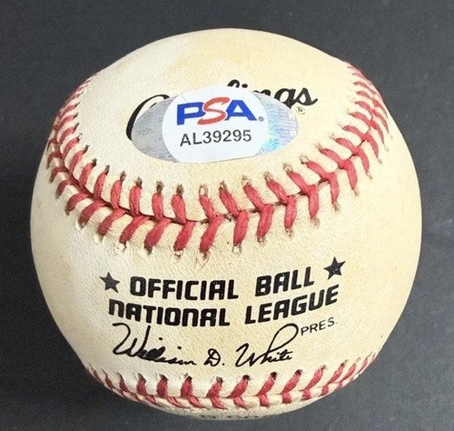 TOM SEAVER Signed Full Name N.L Baseball GEORGE THOMAS SEAVER HOF METS PSA Coa