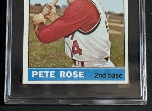 PETE ROSE 966 Topps Baseball #30 Graded SGC 7 NM NEAR MINT Crisp Clean Beauty