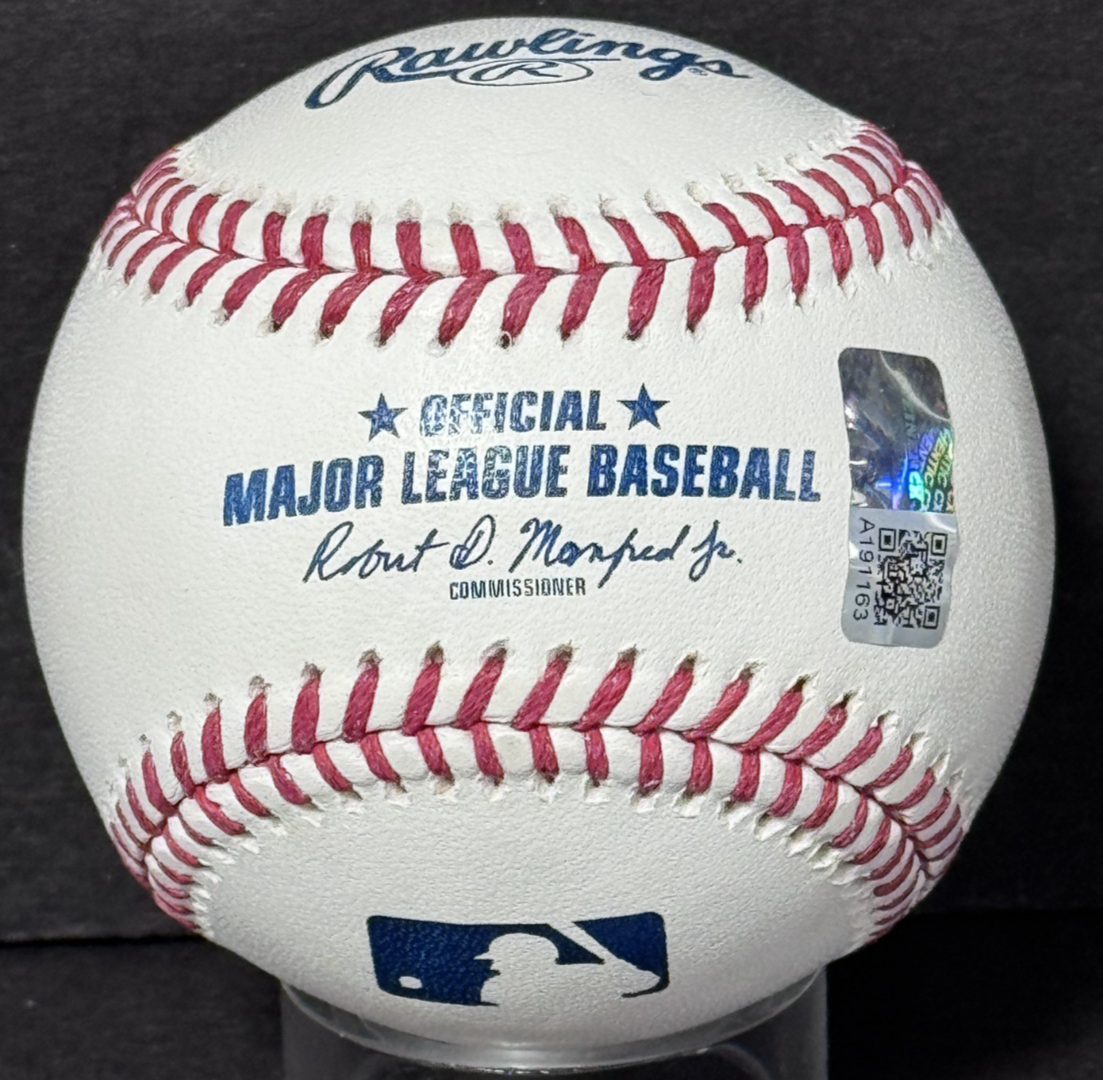 Ben Rice Signed Official Baseball Ivy League To Big League Auto Steiner Yankees