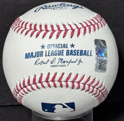 Ben Rice Signed Official Baseball Ivy League To Big League Auto Steiner Yankees