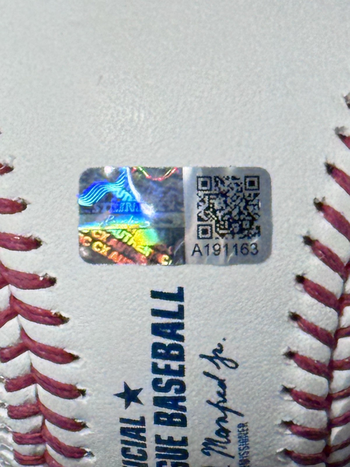 Ben Rice Signed Official Baseball Ivy League To Big League Auto Steiner Yankees