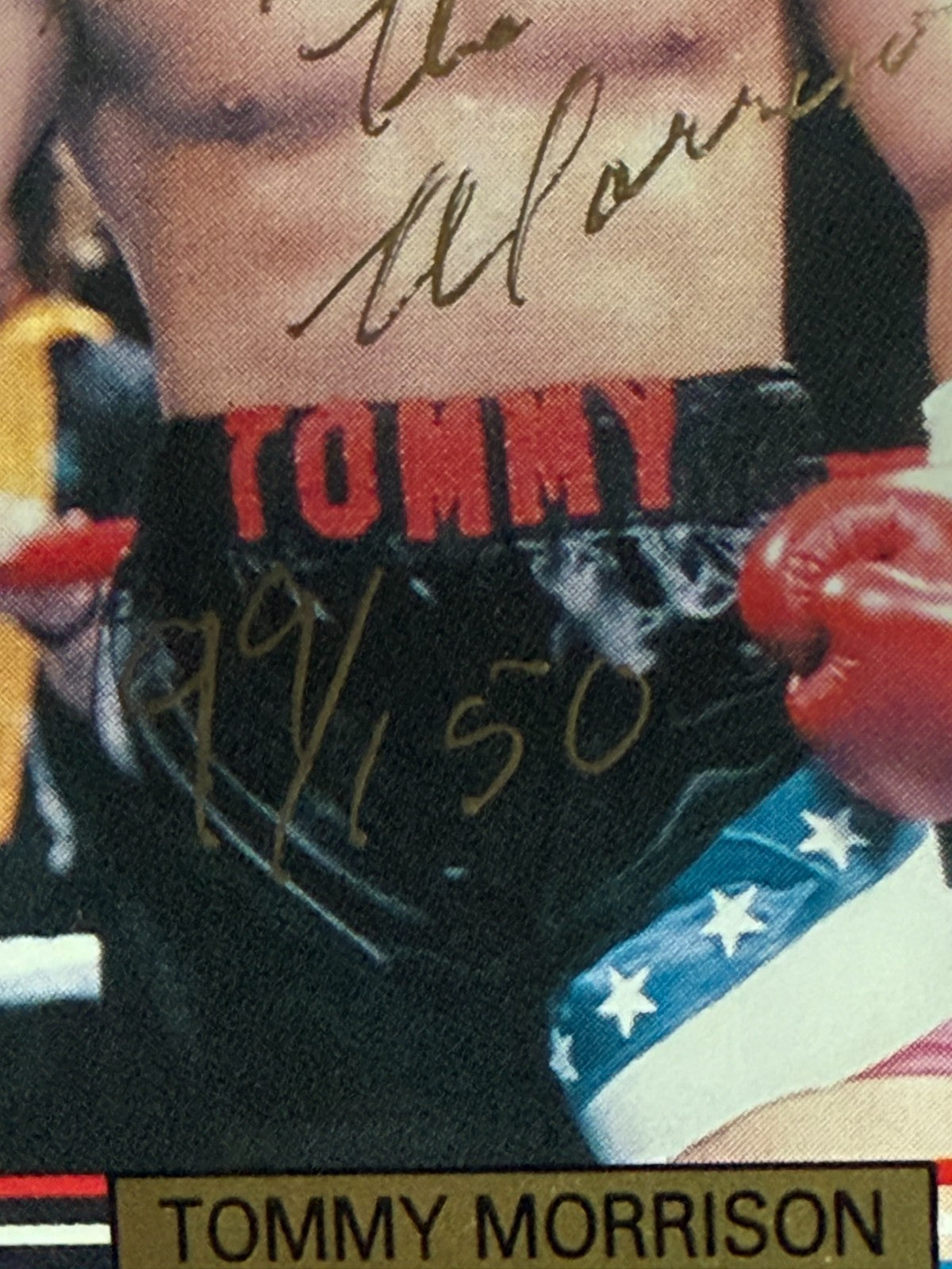 1991 Ringlords Tommy Morrison Rocky Signed The Duke Auto PSA COA Mint RC /150