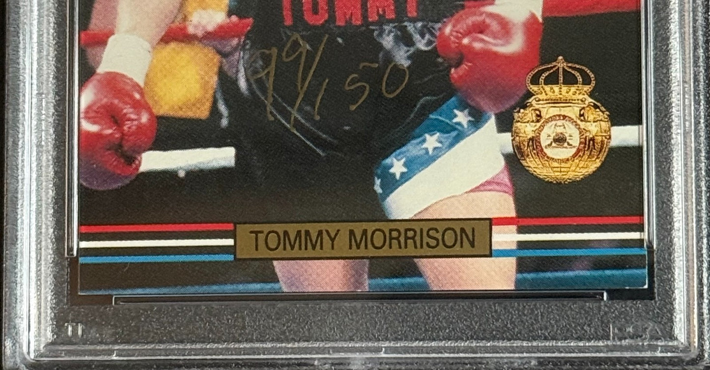 1991 Ringlords Tommy Morrison Rocky Signed The Duke Auto PSA COA Mint RC /150
