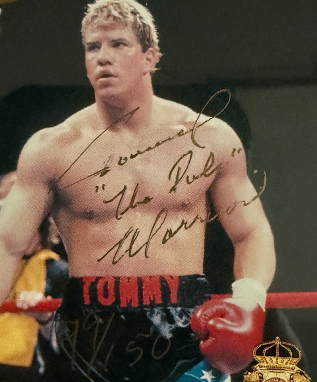 1991 Ringlords Tommy Morrison Rocky Signed The Duke Auto PSA COA Mint RC /150