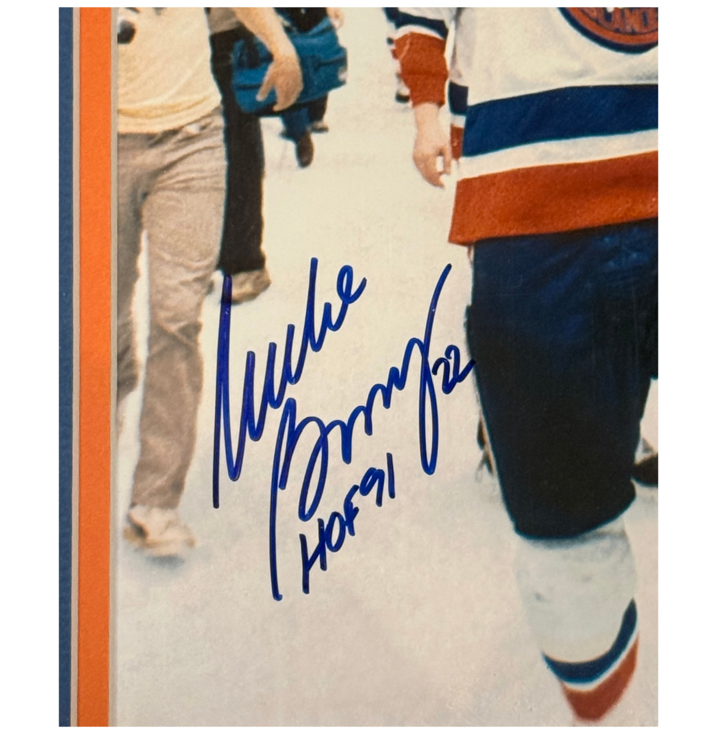 Mike Bossy Signed 8x10 Framed 1983 Stanley Cup Photo HOF '91 Auto JSA Islanders