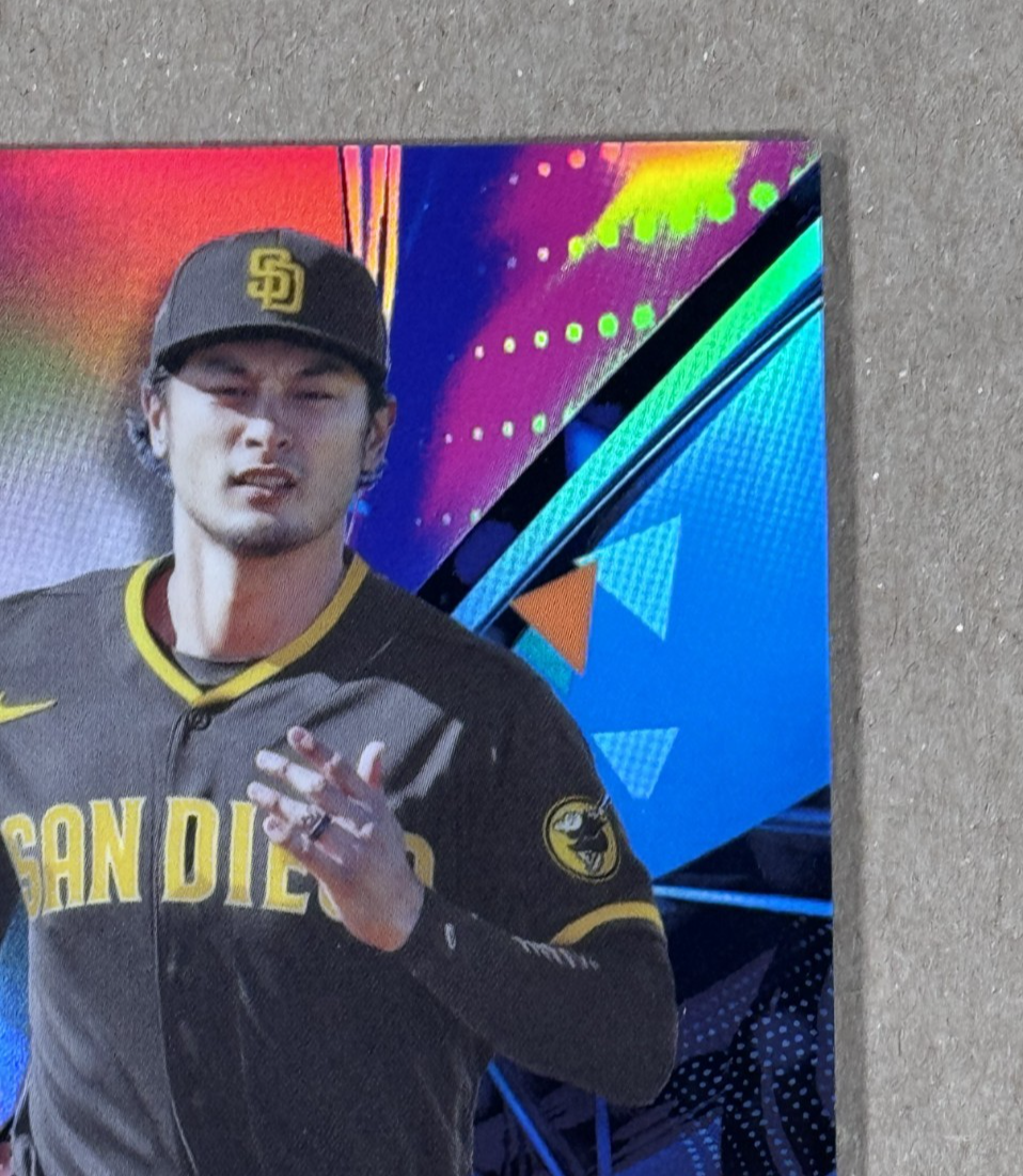 2021 Topps Finest Baseball Yu Darvish Red Refractor 5/5 SD Padres Mint