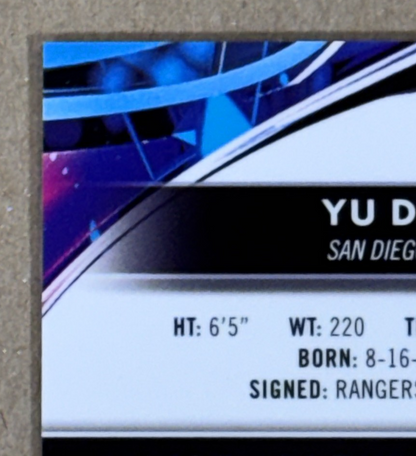 2021 Topps Finest Baseball Yu Darvish Red Refractor 5/5 SD Padres Mint