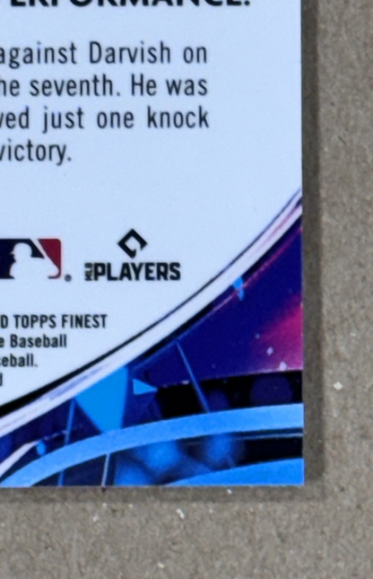 2021 Topps Finest Baseball Yu Darvish Red Refractor 5/5 SD Padres Mint