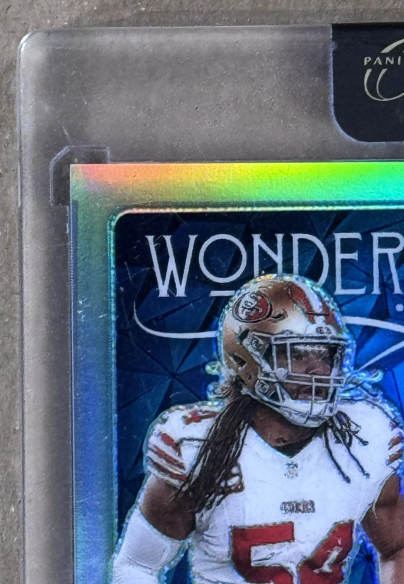 2024 Panini One Football Fred Warner Wonderful Ones Patch Auto /99 SF 49ers Mint