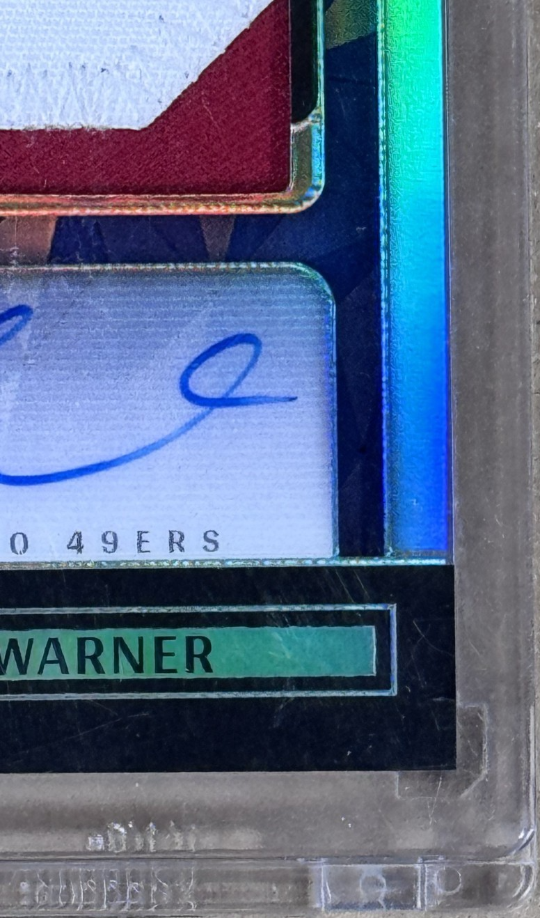 2024 Panini One Football Fred Warner Wonderful Ones Patch Auto /99 SF 49ers Mint