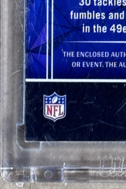 2024 Panini One Football Fred Warner Wonderful Ones Patch Auto /99 SF 49ers Mint