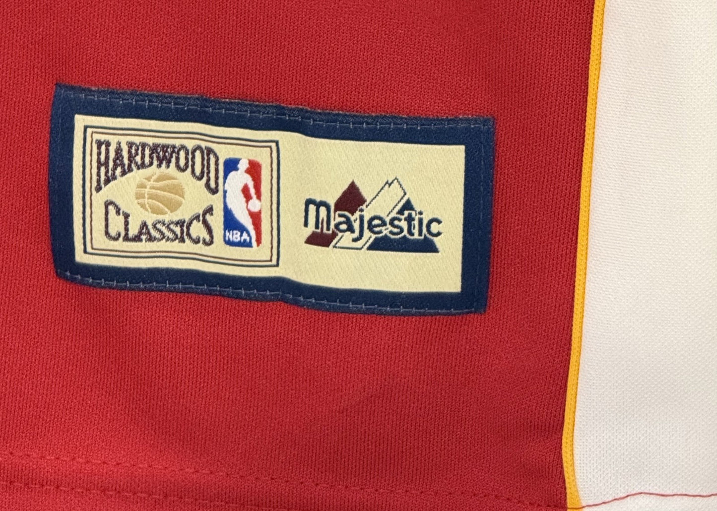 Atlanta Hawks Authentic Majestic Hardwood Classics NBA Shooting Shirt Sz L NWT