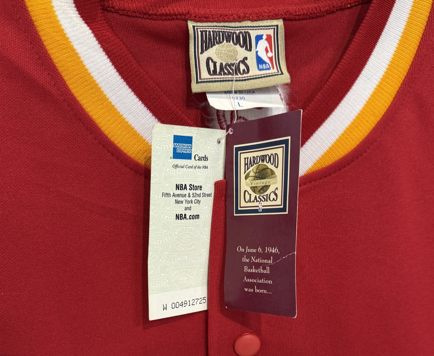 Atlanta Hawks Authentic Majestic Hardwood Classics NBA Shooting Shirt Sz L NWT