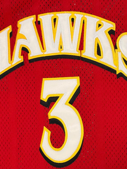Shareef Abdur-Rahim Atlanta Hawks #3 Red Reebok Authentic Vintage Jersey sz 60