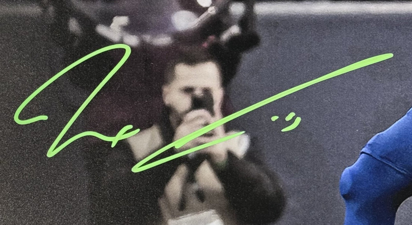 Jaxon Smith-Njigba Signed 16x20 NFC Champ Framed Photo Auto Fanatics Seahawks