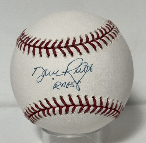 Dave Righetti Ny Yankees Signed Official Baseball Rags Auto Mlb & Steiner Coa