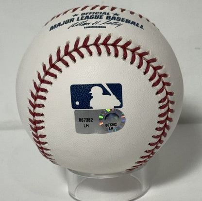 Dave Righetti Ny Yankees Signed Official Baseball Rags Auto Mlb & Steiner Coa