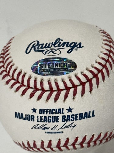 Dave Righetti Ny Yankees Signed Official Baseball Rags Auto Mlb & Steiner Coa