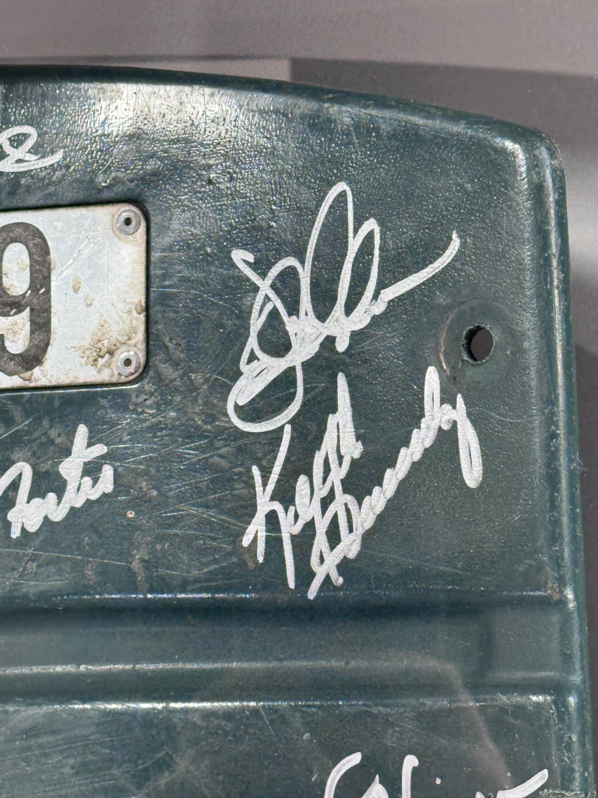 1986 WS NY Mets Signed Shea Stadium Seat Back Framed Shadowbox 26 Auto MLB COA