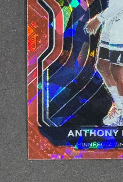 2020 Panini Prizm Anthony Edwards Red Ice #258 Rookie Timberwolves RC Mint