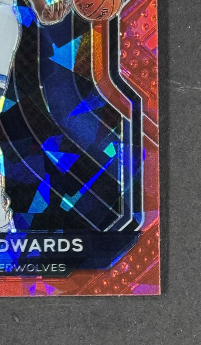2020 Panini Prizm Anthony Edwards Red Ice #258 Rookie Timberwolves RC Mint