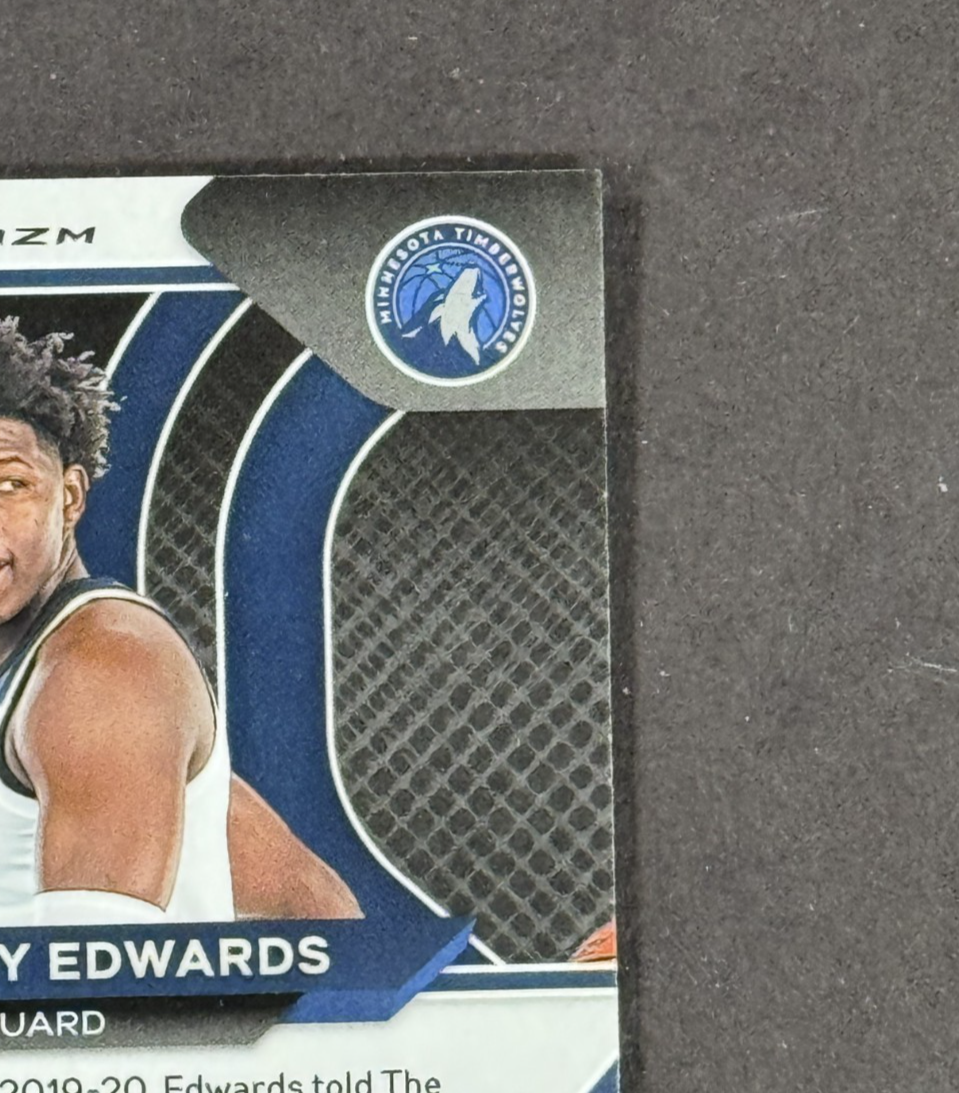 2020 Panini Prizm Anthony Edwards Red Ice #258 Rookie Timberwolves RC Mint