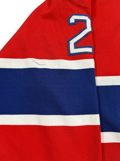 Patrick Roy Jacques Demers Signed Lyle Odelein Game Used Jersey Canadiens Auto