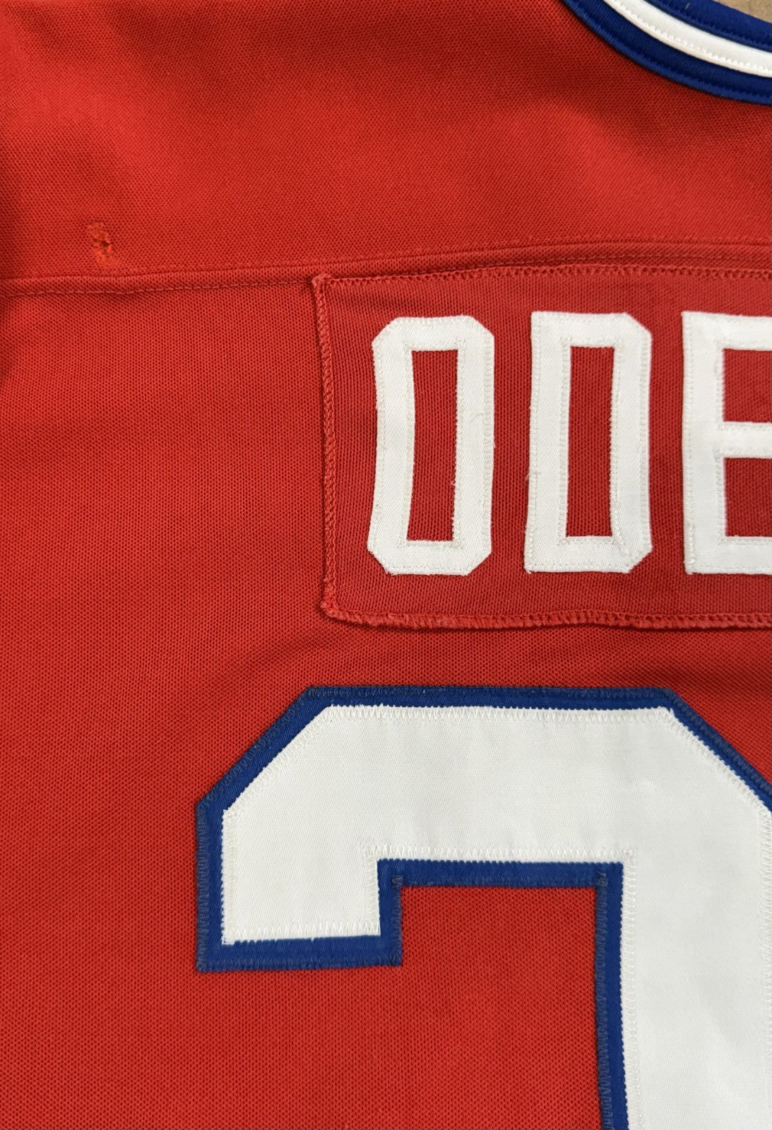 Patrick Roy Jacques Demers Signed Lyle Odelein Game Used Jersey Canadiens Auto