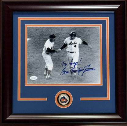 Tom Terrific Seaver Signed 8x10 Photo Framed 1st HR 713 To Go Auto Mets JSA COA