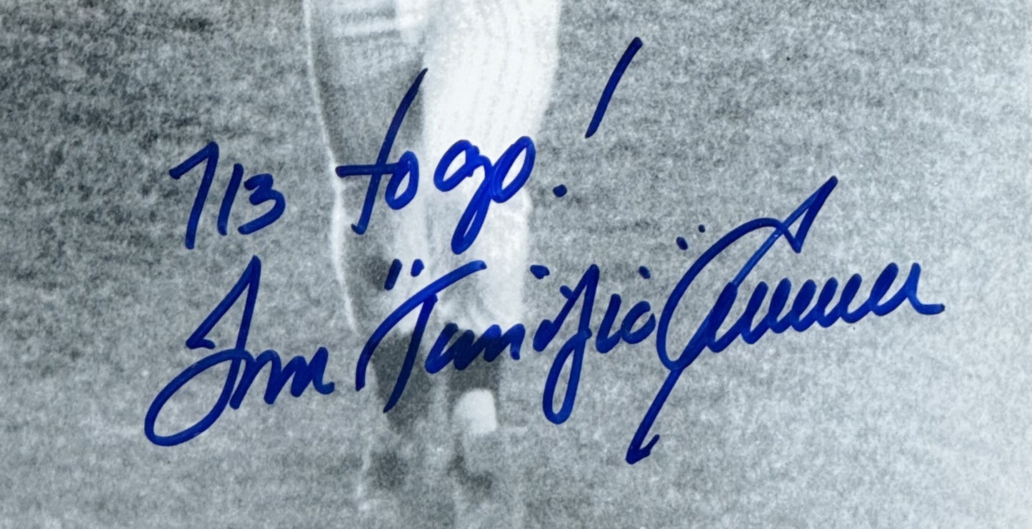 Tom Terrific Seaver Signed 8x10 Photo Framed 1st HR 713 To Go Auto Mets JSA COA
