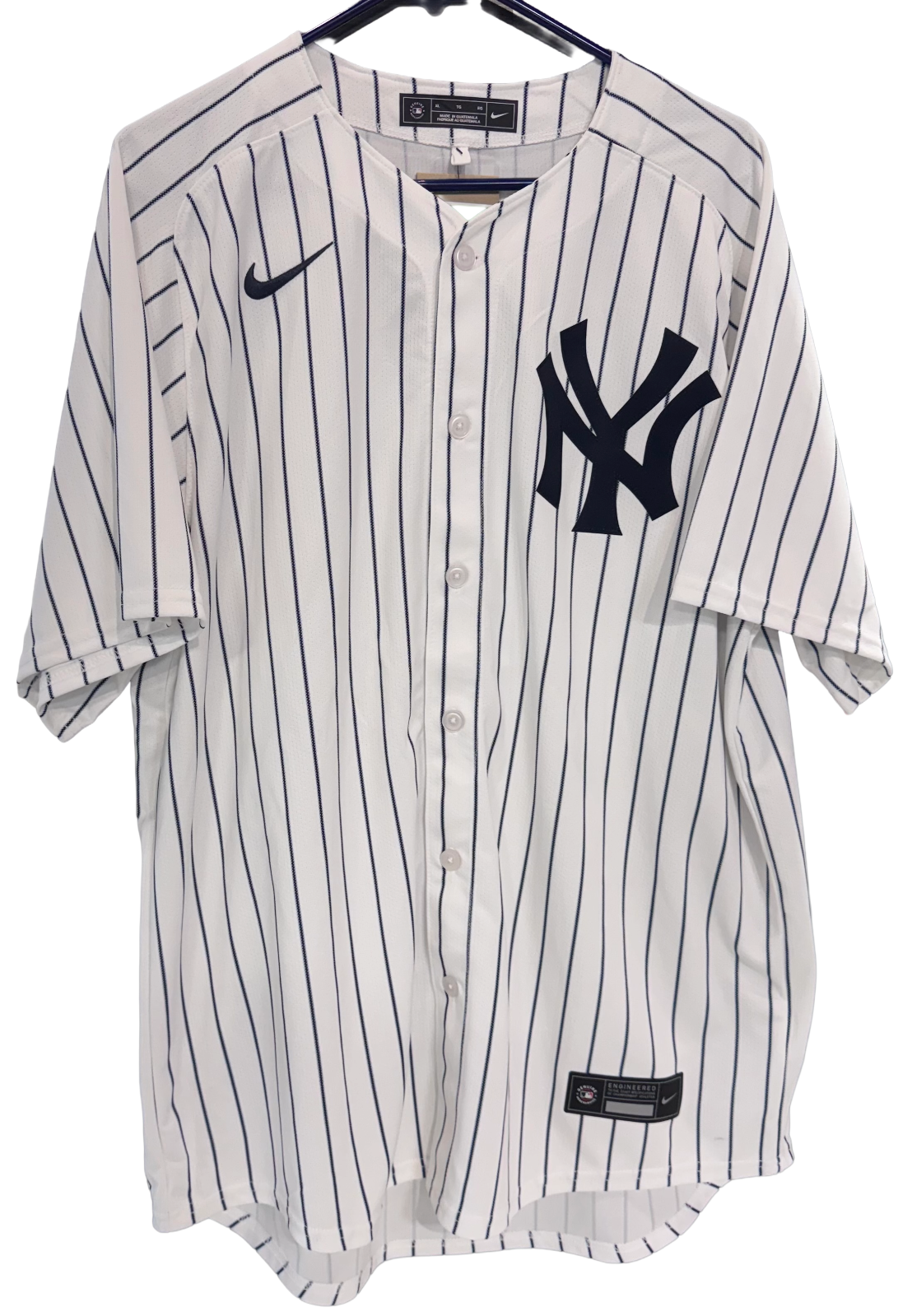 Ben Rice Signed New York Yankees #22 Nike Jersey Size XL 4 Stat Auto CX COA